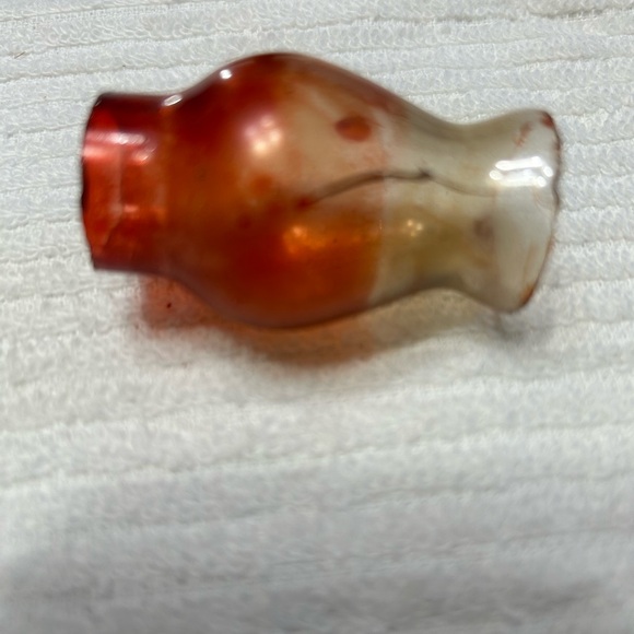 Vintage cranberry hobnail MINI oil lamp, made in Hong Kong. - Picture 9 of 10